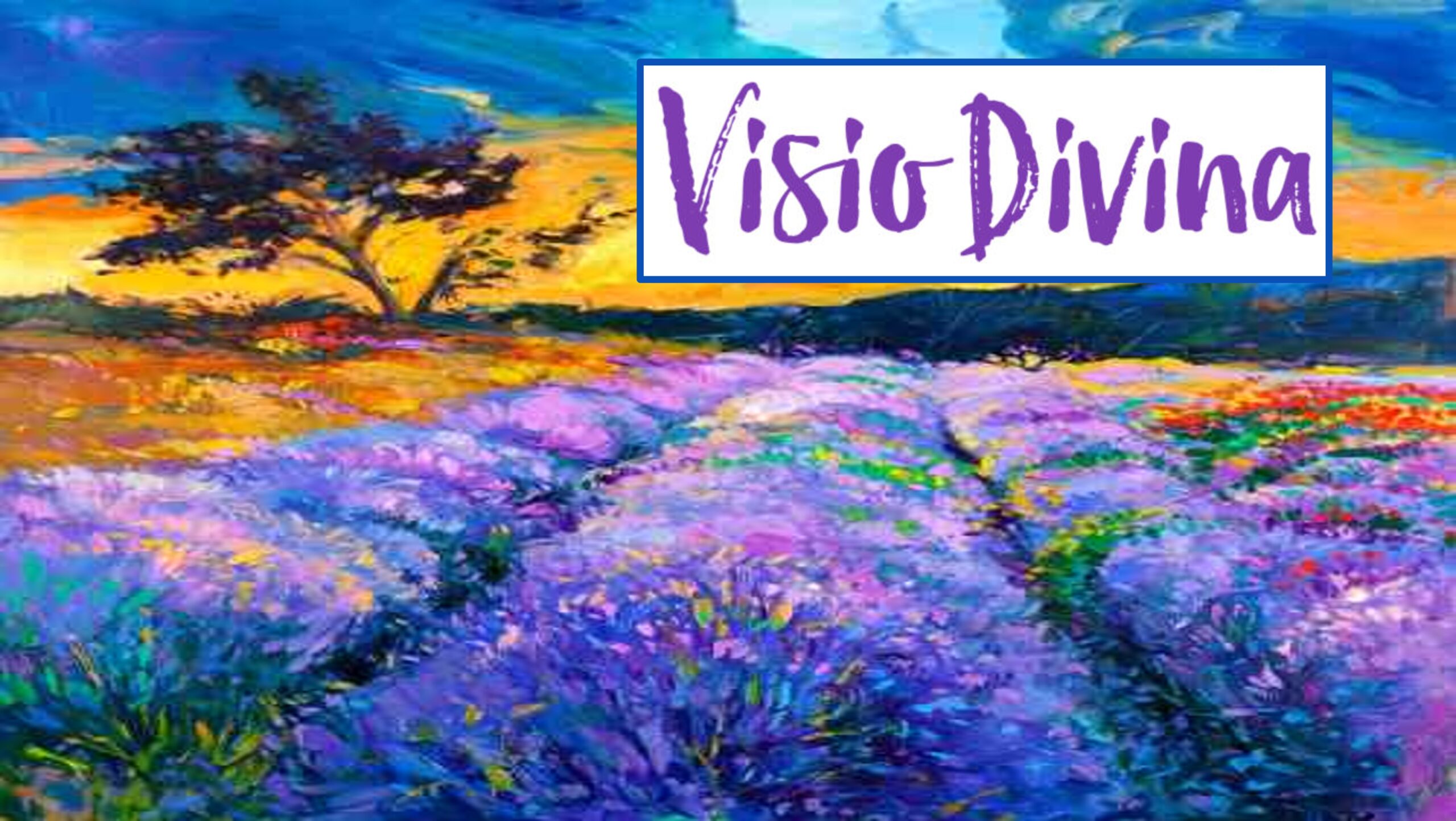 Visio Divina image of colorful field