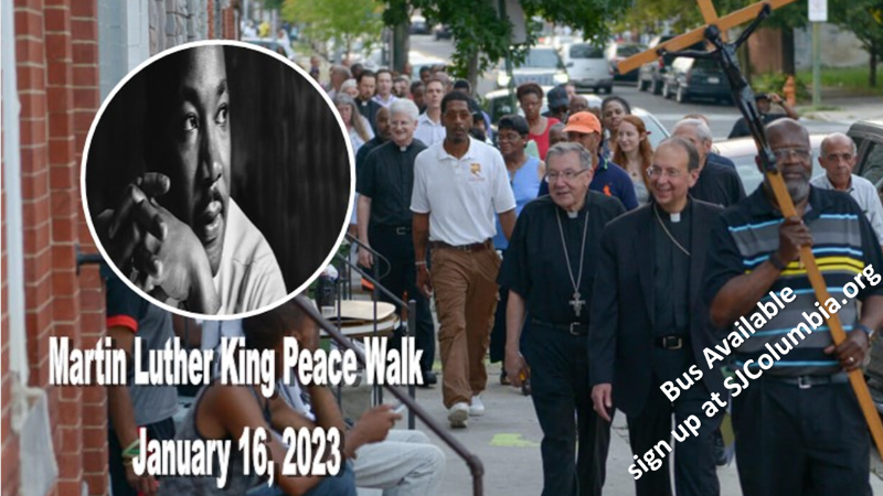 MLK Mass & Peace Walk with our sister parish St. Bernardine