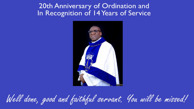 Fr. Ferdinand Ezenwachi farewell