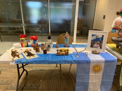 Argentina display at Diversity event