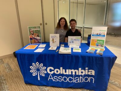 Columbia Association display during Diversity event