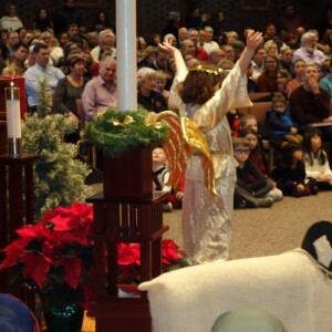 Angel at Mass on Christmas Eve