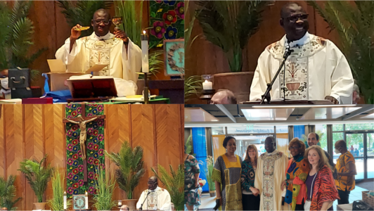 Fr. Ferdinand celebrates his final Sunday Mass at St. John's on June 26, 2022