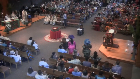 Overwhelming congregational support at Fr. Ferdinand's final Mass